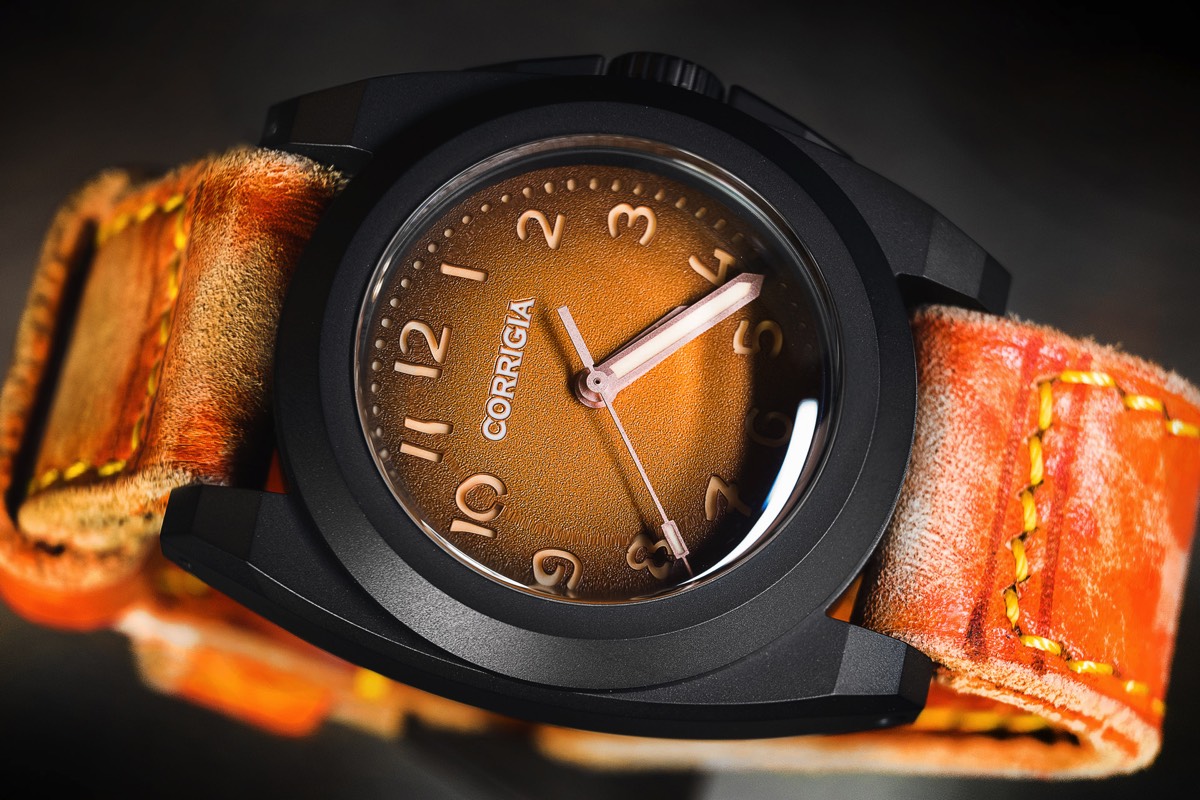 Corrigia03 DLC Brown Diver Watch