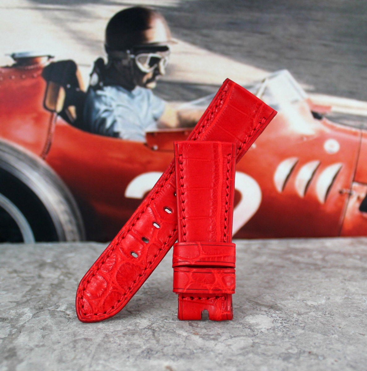 Red Alligator strap